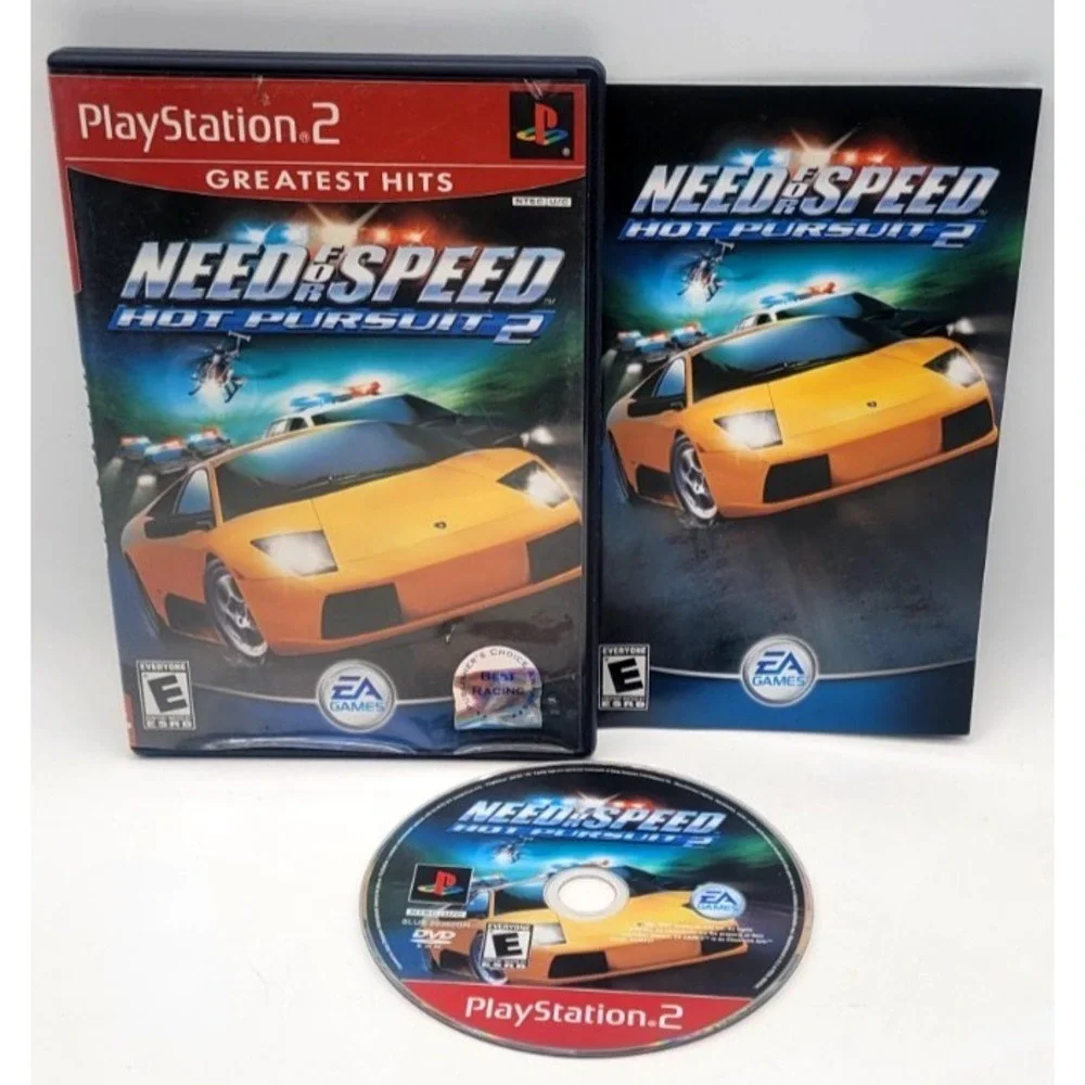Need for Speed Hot Pursuit 2 (PlayStation 2 2002) CIB COMPLETE‎ IN BOX